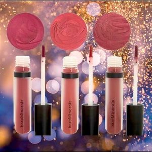 NEW!!BAREMINERALS GenNude Matte Lipcolor 3-Bundle Color:Swank-Scandal-Friendship